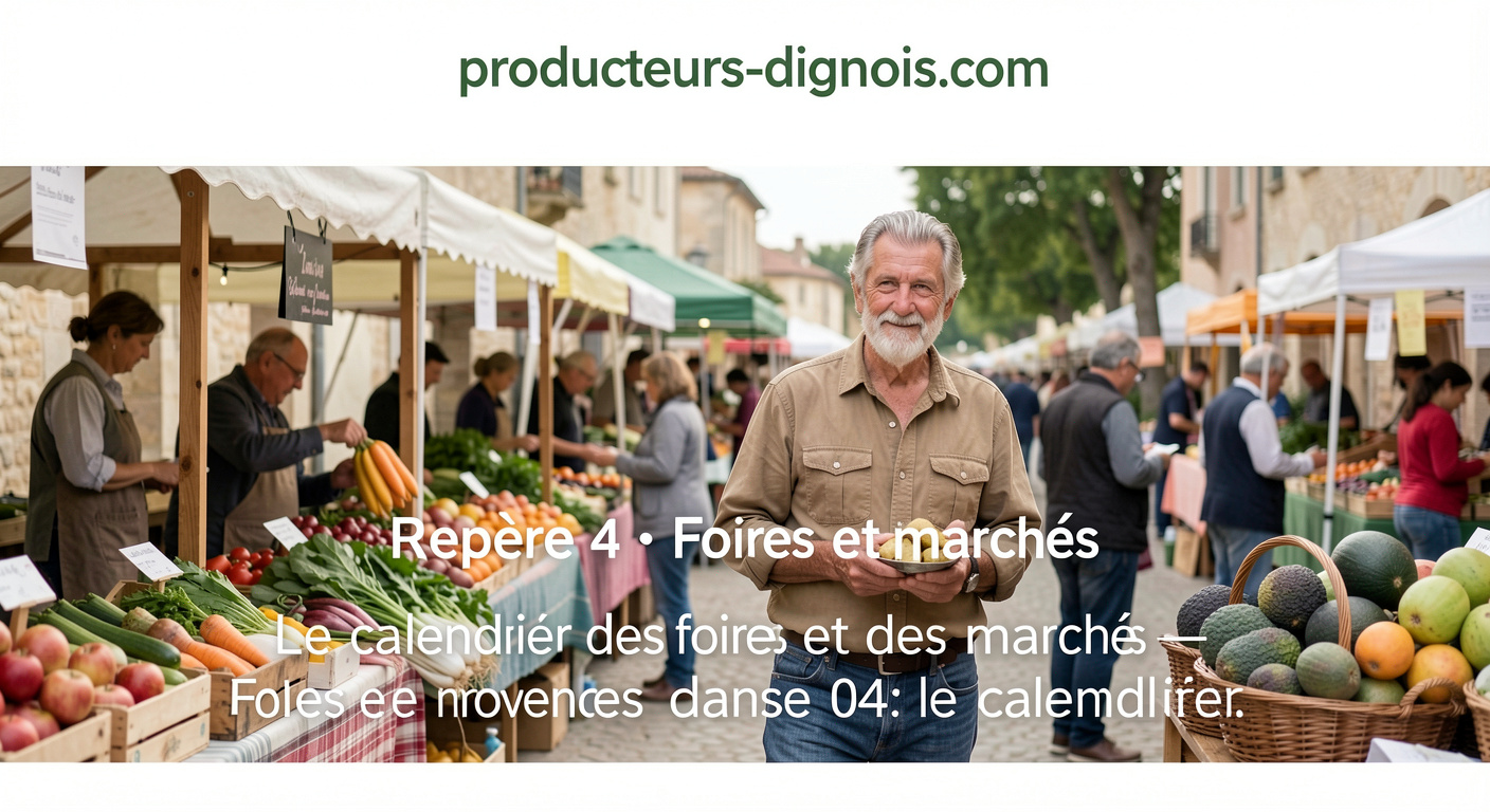2. L'année en un tableau : Foires et marchés de Provence dans le 04 : le calendrier